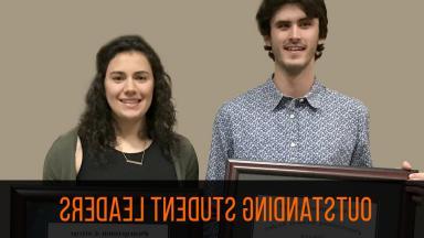 De Villalobos Paz and Card Named Outstanding Student Leaders
